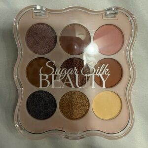 Neutral & Warm 9-Shade Eyeshadow Palette - Pink, Brown, Gold